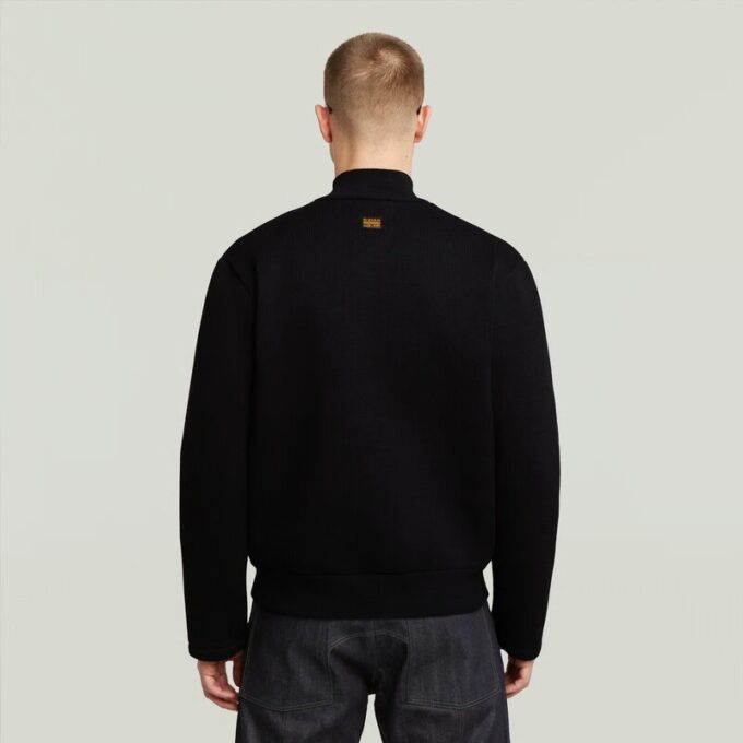 Fabric Mix Knit Jacket