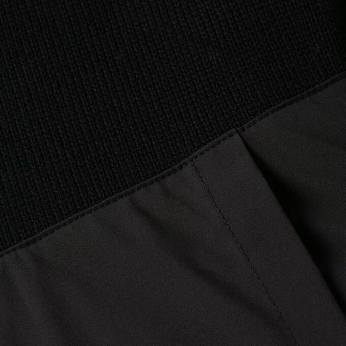 Fabric Mix Knit Jacket