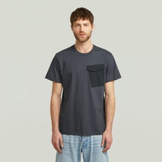 Fabric Mix Pocket T-Shirt