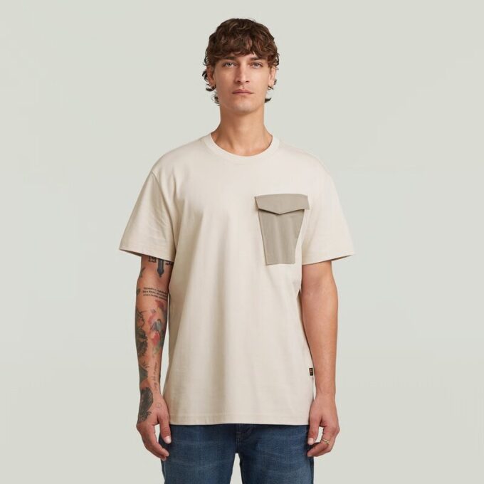 Fabric Mix Pocket T-Shirt Fabric Mix Pocket T-Shirt