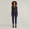 Fine Lace AOP Slim Top