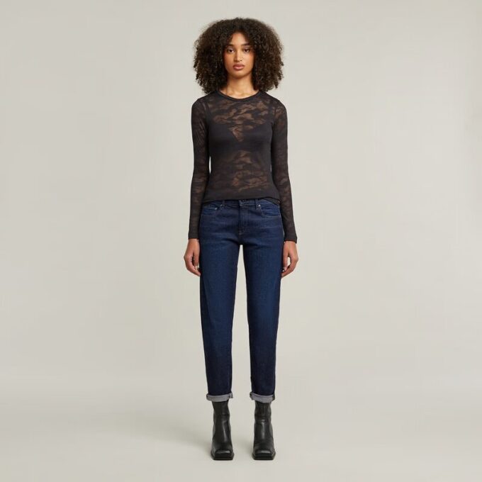 Fine Lace AOP Slim Top