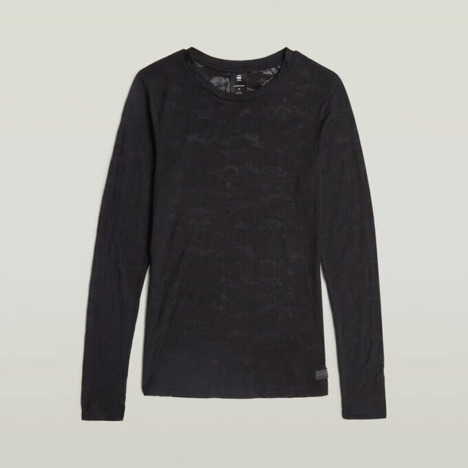 Fine Lace AOP Slim Top