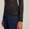 Fine Lace AOP Slim Top