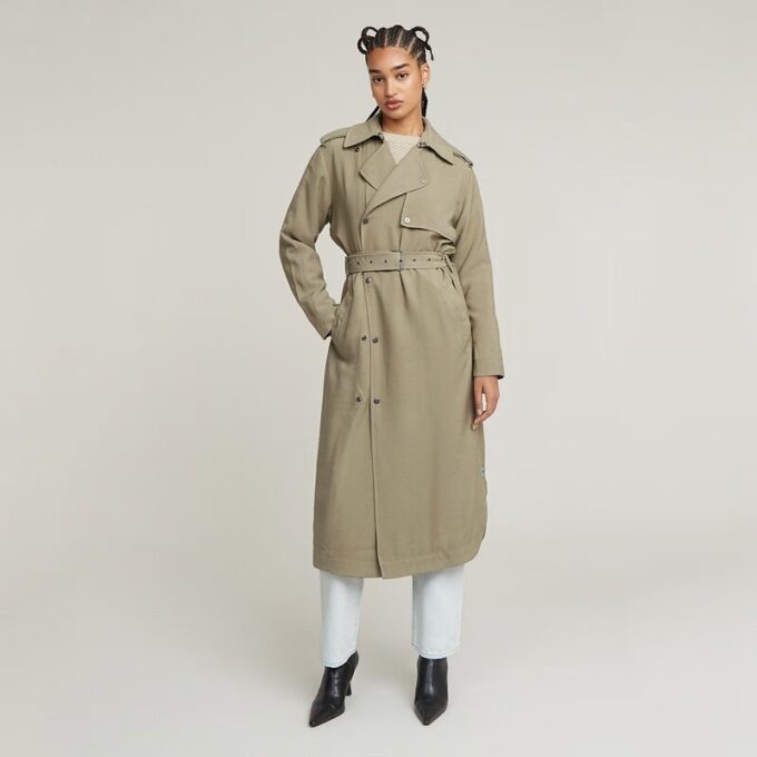 Fluid Trench Coat