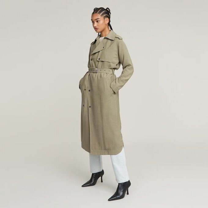Fluid Trench Coat