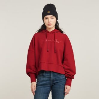 G-Script Oversized Hooded Sweater