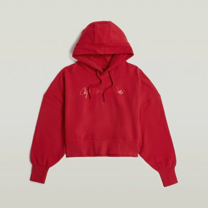 G-Script Oversized Hooded Sweater