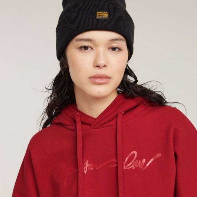 G-Script Oversized Hooded Sweater