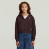 Girls AR Hooded Zipp Cropped Cardigan