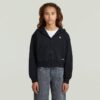 Girls AR Hooded Zipp Cropped Cardigan