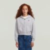 Girls AR Hooded Zipp Cropped Cardigan