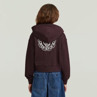 Girls AR Hooded Zipp Cropped Cardigan