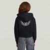 Girls AR Hooded Zipp Cropped Cardigan