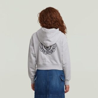 Girls AR Hooded Zipp Cropped Cardigan