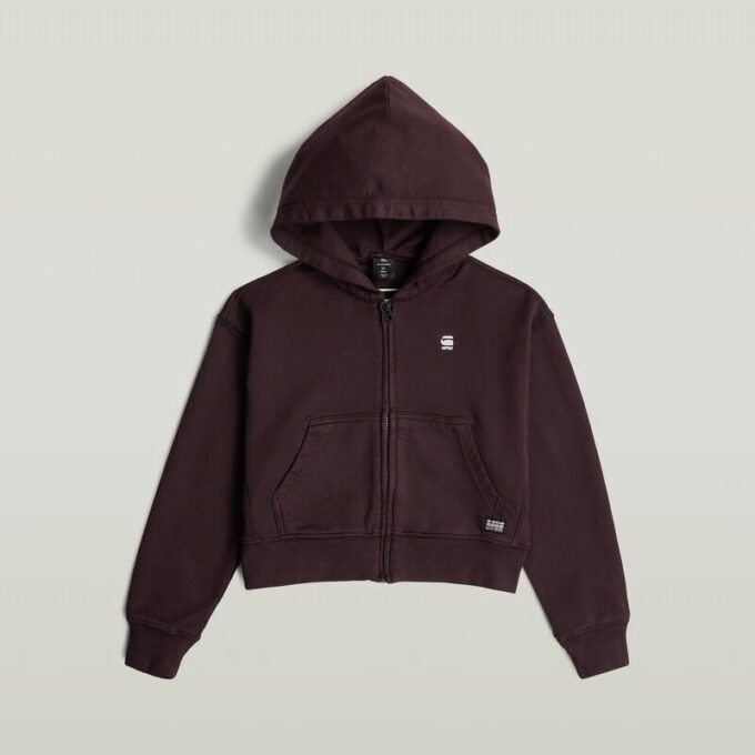 Girls AR Hooded Zipp Cropped Cardigan