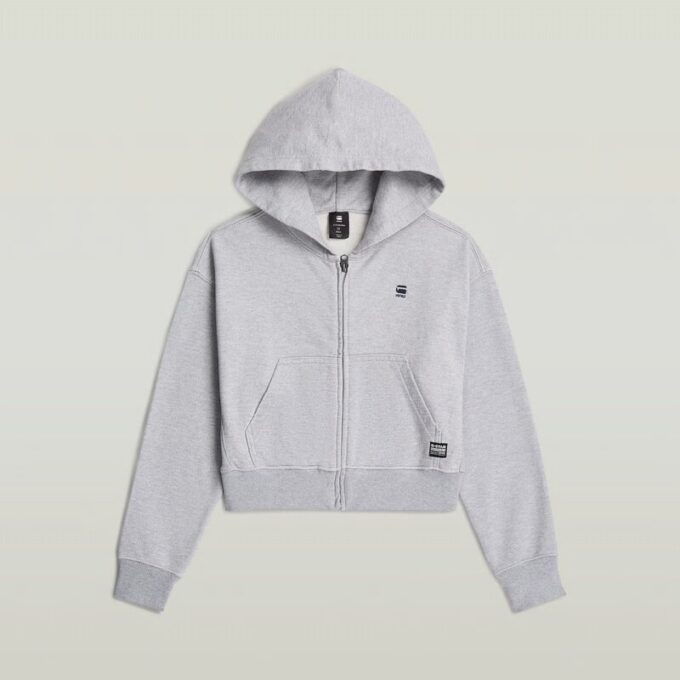 Girls AR Hooded Zipp Cropped Cardigan