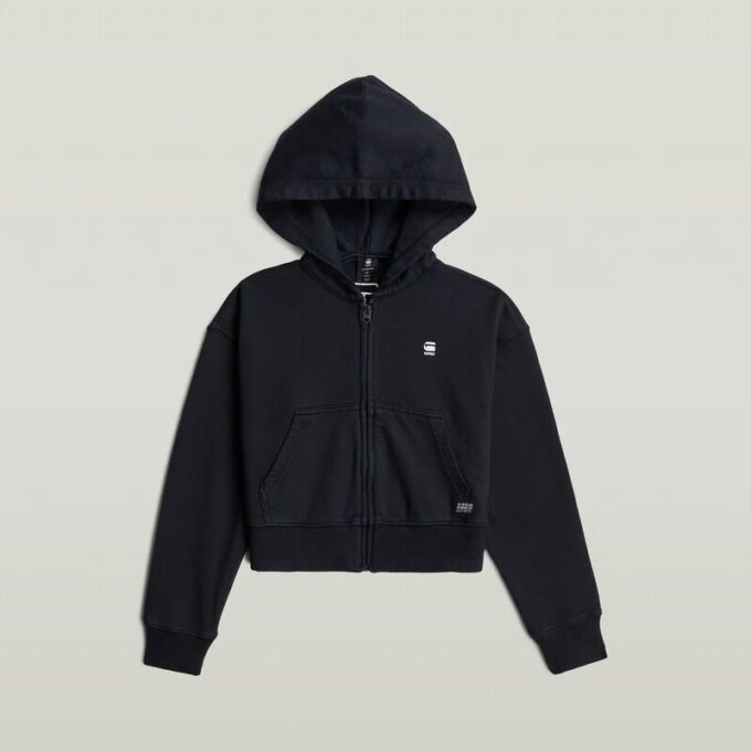 Girls AR Hooded Zipp Cropped Cardigan