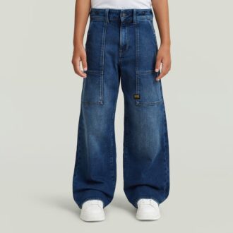 Girls Barrel Utility High Loose Jeans