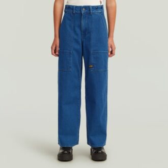 Girls Barrel Utility High Loose Jeans