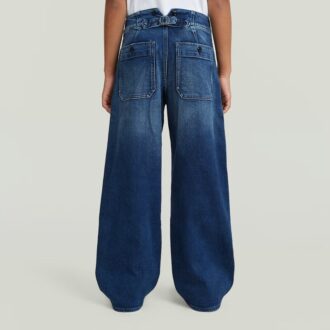 Girls Barrel Utility High Loose Jeans