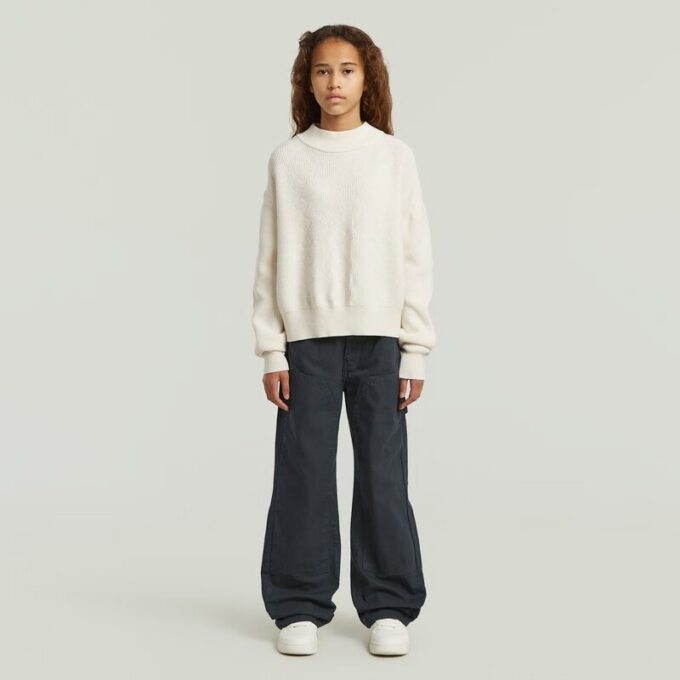 Girls Bowey 3D Carpenter Loose Pants