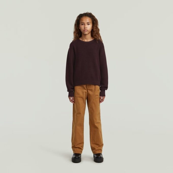 Girls Bowey 3D Carpenter Loose Pants