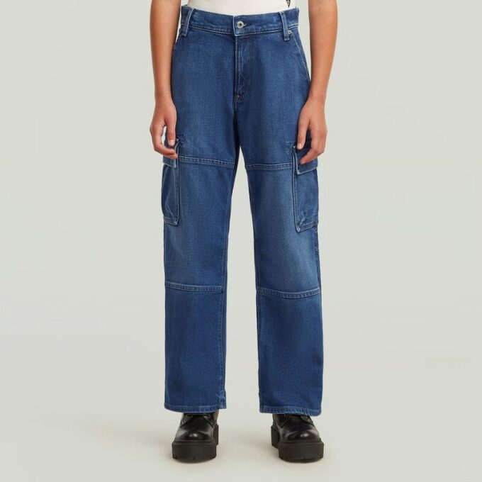 Girls Bowey 3D Extreme Cargo Loose Jeans