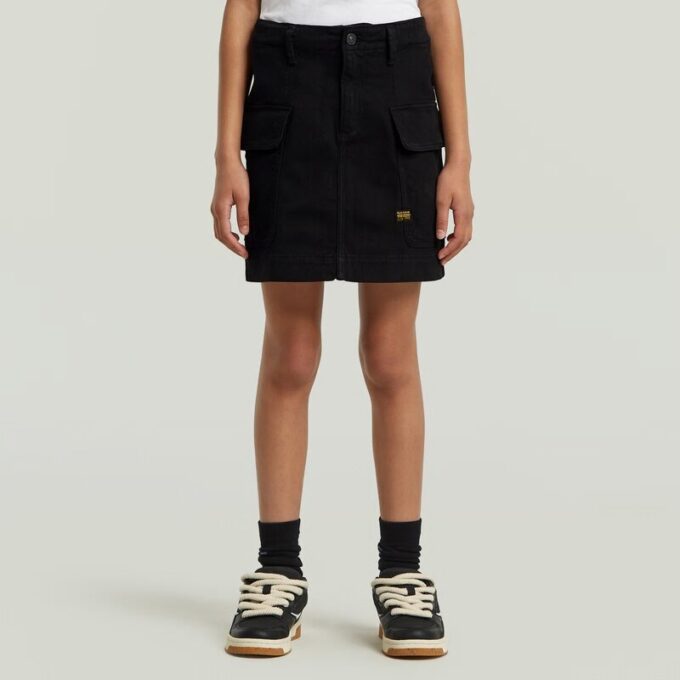 Girls Cargo Mini Skirt