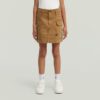 Girls Cargo Mini Skirt