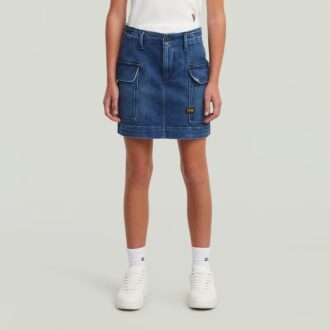 Girls Cargo Mini Skirt