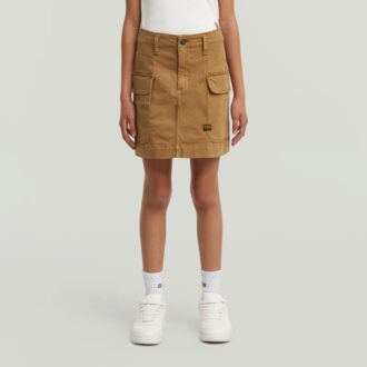 Girls Cargo Mini Skirt