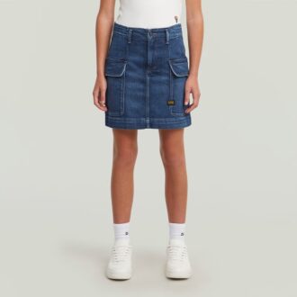 Girls Cargo Mini Skirt