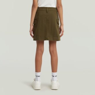 Girls Cargo Mini Skirt