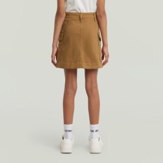 Girls Cargo Mini Skirt