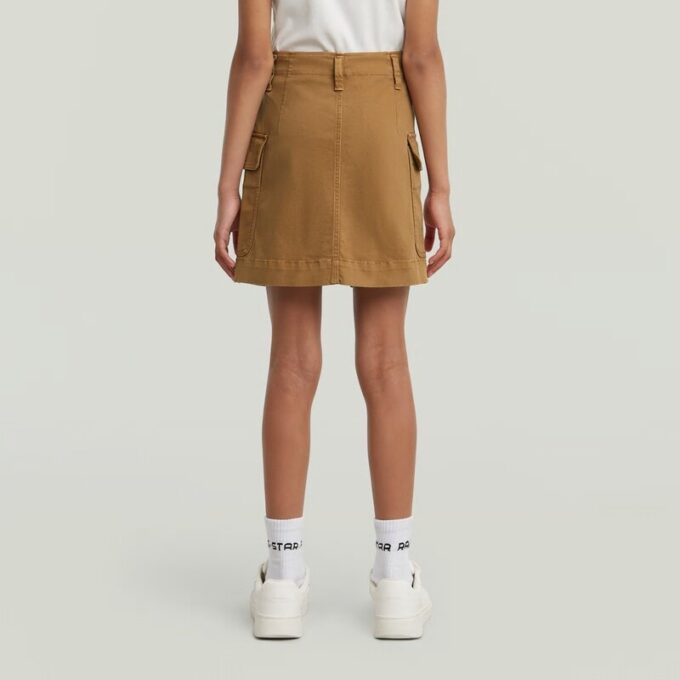 Girls Cargo Mini Skirt