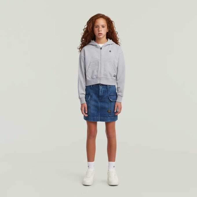 Girls Cargo Mini Skirt