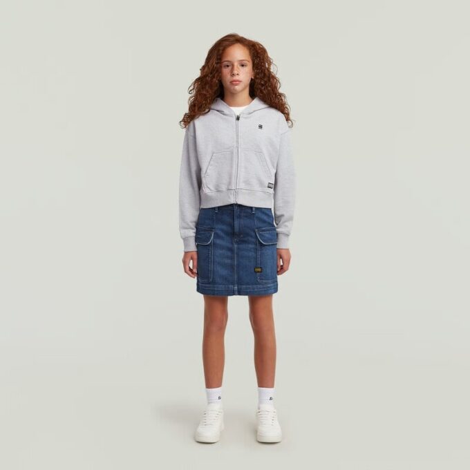 Girls Cargo Mini Skirt