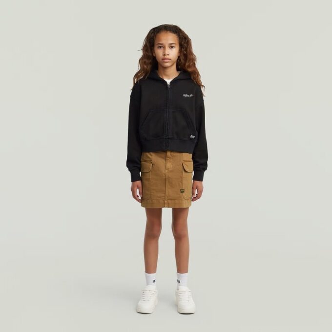 Girls Cargo Mini Skirt
