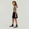 Girls Cargo Mini Skirt