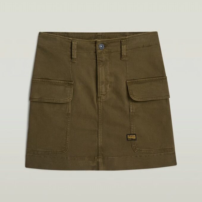 Girls Cargo Mini Skirt