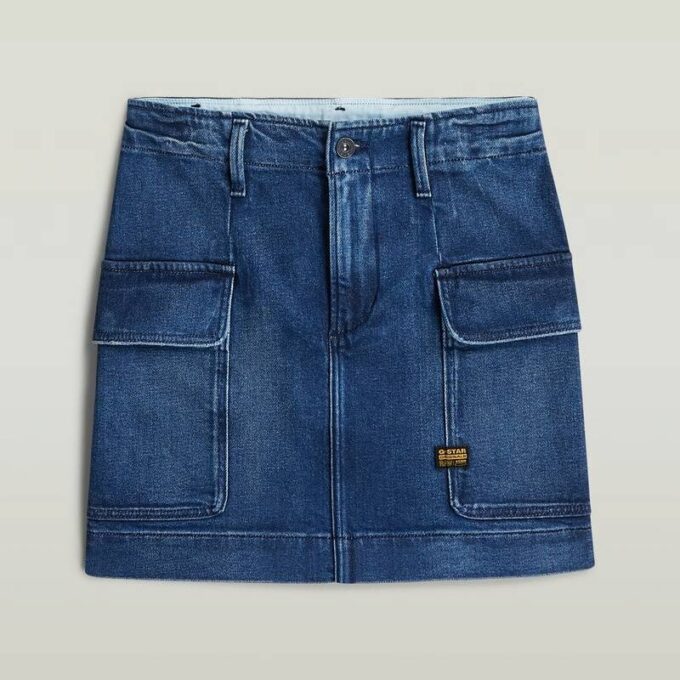 Girls Cargo Mini Skirt