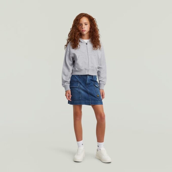 Girls Cargo Mini Skirt