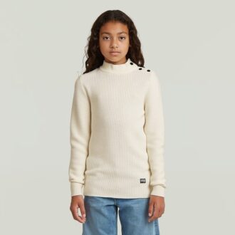 Girls Crew Button Knit Cardigan