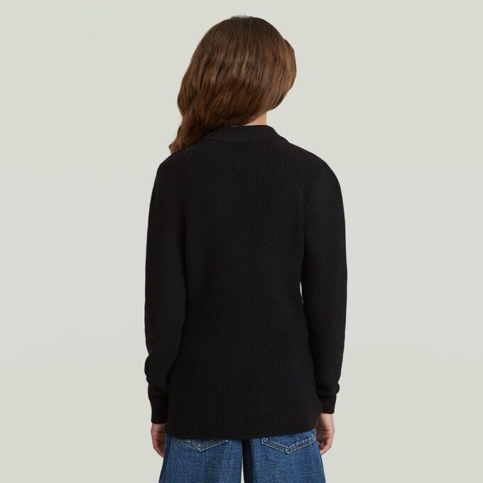 Girls Crew Button Knit Cardigan