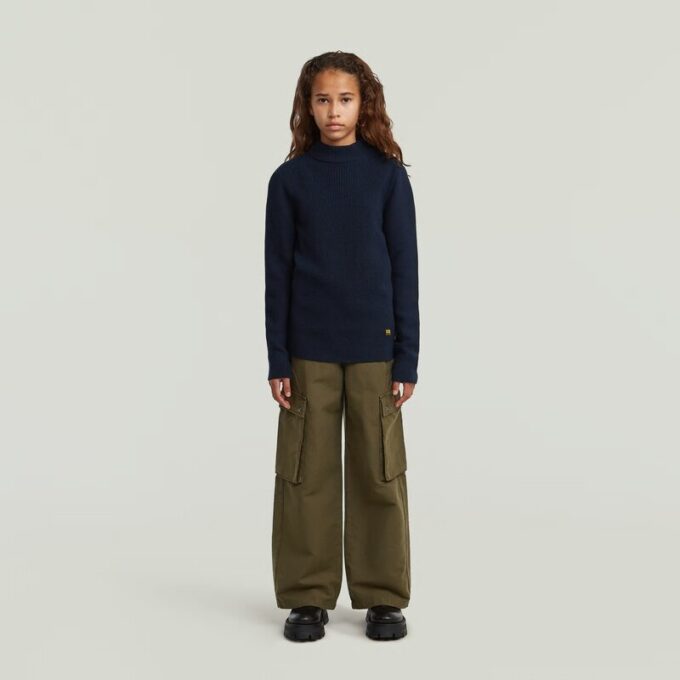 Girls Crew Button Knit Cardigan