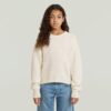 Girls Cropped Crew Knit