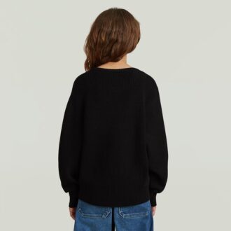 Girls Cropped Crew Knit