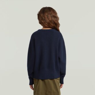 Girls Cropped Crew Knit