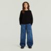 Girls Cropped Crew Knit